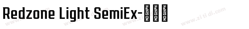 Redzone Light SemiEx字体转换